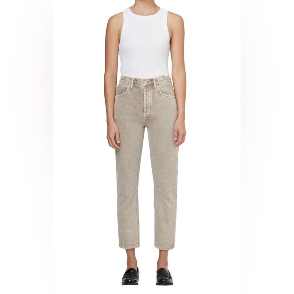 Citizens of Humanity Jolene Straight Leg Jeans in Buff Size 25